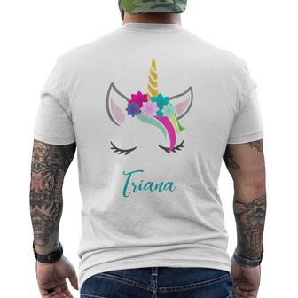 Personalizada Nombre Triana Unicornio Camiseta Hombre Estampado Espalda - Regaloses