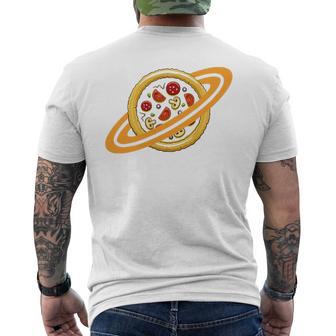 Planeta De La Pizza Camiseta Hombre Estampado Espalda - Regaloses
