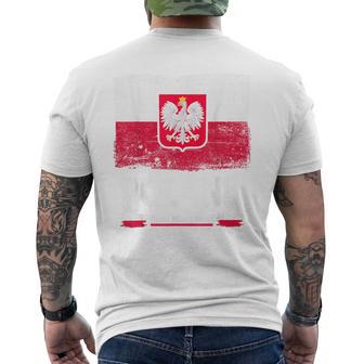 Polish Eagle Polska Flag Outfit Idea For Kids & Poland Flag Men's T-shirt Back Print - Monsterry UK
