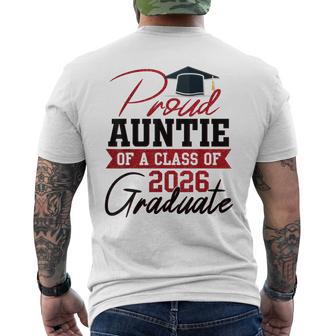 Proud Auntie Of A 2026 Graduate Graduation Men's T-shirt Back Print - Thegiftio UK