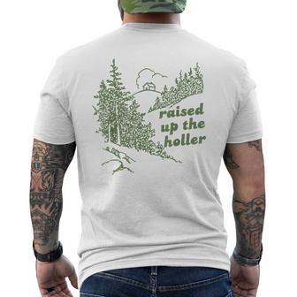 Raised Up The Holler Country Appalachian Cabin Men's T-shirt Back Print - Thegiftio UK