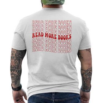 Read More Books Read More Books Read More Books Men's T-shirt Back Print - Thegiftio UK