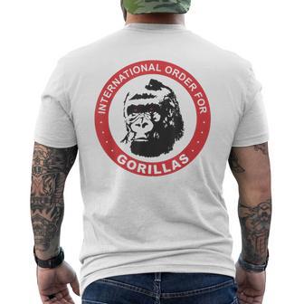 Real Genius International Order Of Gorillas Men's T-shirt Back Print - Thegiftio UK