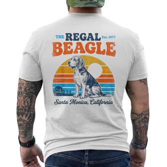 The Regal Beagle Santa Monica California 70S Sunset Graphic Men's T-shirt Back Print - Thegiftio UK