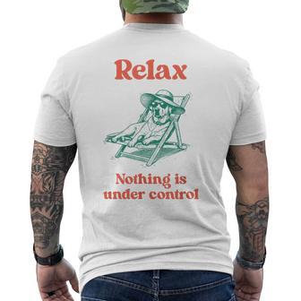 Relax Labrador Dog Owner Graphic メンズTシャツ バックプリント - Kawaiitshirt