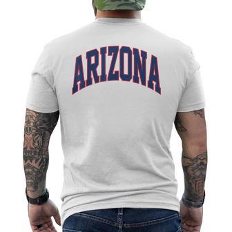 Retro Arizona Az Retro Arizona Throwback Classic Men's T-shirt Back Print - Thegiftio UK