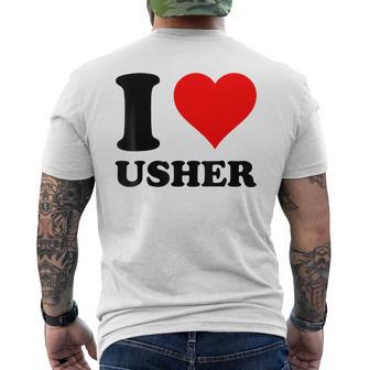 Retro Usher First Name Personalized In My Usher Era Men's T-shirt Back Print - Monsterry