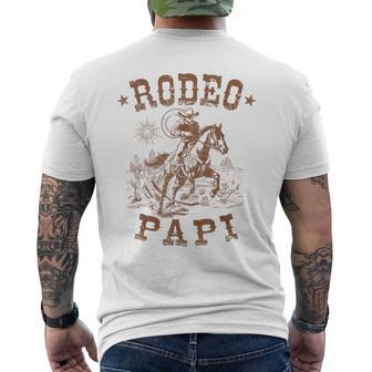 Rodeo Papi Western Cowboy Family Matching Father's Day Men's T-shirt Back Print - Thegiftio UK