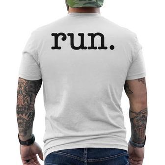 Runner Running Track And Field Men's T-shirt Back Print - Thegiftio UK
