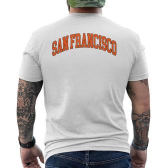 San Francisco Throwback Classic Men's T-shirt Back Print - Thegiftio