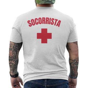 Socorrista Diseñoolo En Frenteocorrista Manga Larga Camiseta Hombre Estampado Espalda - Regaloses