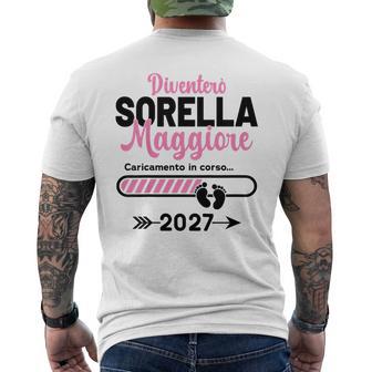 Sorella Maggiore 2027 Diventeròorella Maggiore 2027 T-shirt da uomo con stampa posteriore - Novitaregali