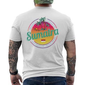 Sumatra Indonesia Retro Puesta Deolintage Recuerdo Camiseta Hombre Estampado Espalda - Regaloses