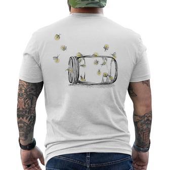 Summer Fireflies Men's T-shirt Back Print - Thegiftio UK