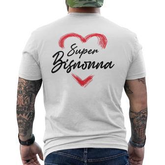 Super Bisnonna Divertente Regalo Per Bisnonna Idea Regalo T-shirt da uomo con stampa posteriore - Novitaregali