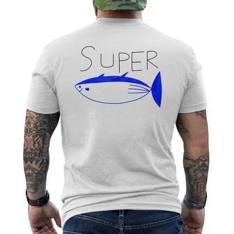 Super Tuna Tuna Fish メンズTシャツ バックプリント - Kawaiitshirt
