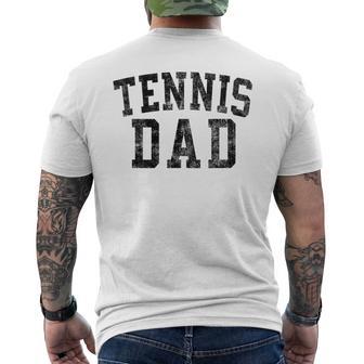Tennis Dad Birthday Classic Bold Font Tennis Daddy Men's T-shirt Back Print | Seseable UK