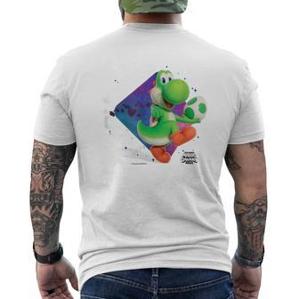 Theuper Mario Galaxy Movie Yoshi In Action T-shirt da uomo con stampa posteriore - Novitaregali