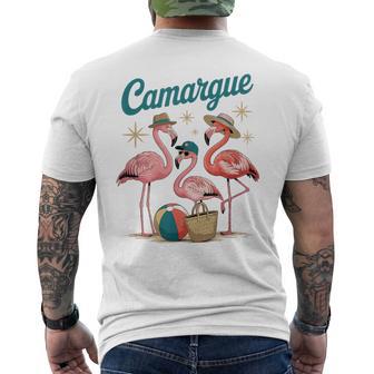 Vacances D'été Flamant Rose En Camargue Une Aventure Française T-shirt imprimé au dos - Cadeauxyz