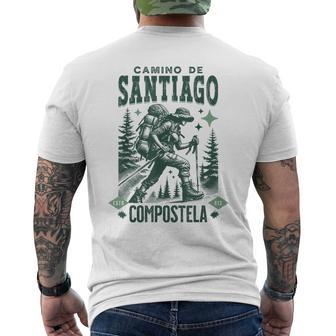 Viaje Del Camino Deantiago Compostela Experiencia Espiritual 2 Camiseta Hombre Estampado Espalda - Regaloses
