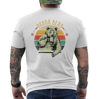 Vintage Bubba Bear Fathers Day Men's T-shirt Back Print - Monsterry