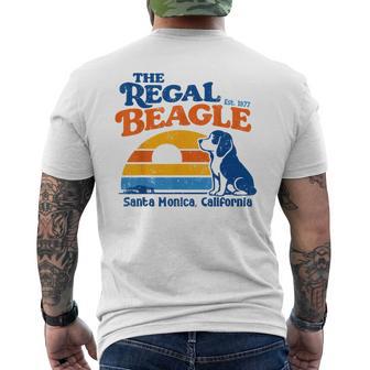 Vintage The Regal Beagle Est 1977 Santa Monica California Men's T-shirt Back Print | Mazezy