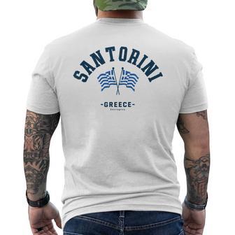 Voyage En Famille Àantorin En Grèceantorin Cadeau Greek Charm T-shirt imprimé au dos - Cadeauxyz