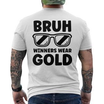 Winners Wear Gold Team Spirit Week Game Color Sports Day Men's T-shirt Back Print | Seseable UK