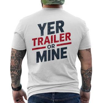 Yer Trailer Or Mine Usa 4Th July White Trash Party Men's T-shirt Back Print - Thegiftio UK