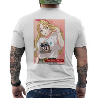 【Project Zircon×Fcグラディウス40th】ネオン（By淺野のん）「Fcグラディウス40th」 メンズTシャツ バックプリント - Kawaiitshirt