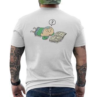 【まんが】クレヨンしんちゃん ごきげんマサオくん メンズTシャツ バックプリント - Kawaiitshirt