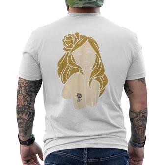 かわいいタトゥーガールファニーユニセックスデザインメンズレディースtシャツ メンズTシャツ バックプリント - Kawaiitshirt