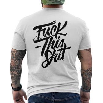 このクソをファック メンズTシャツ バックプリント - Kawaiitshirt