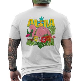 アロハシャツ ハワイアン フラミンゴ キッズ ティーン ガールズ 幼児 メンズTシャツ バックプリント - Kawaiitshirt
