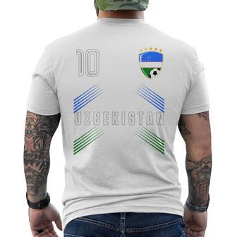 ウズベキスタン国旗 ウズベキスタン プライド愛好家 メンズTシャツ バックプリント - Kawaiitshirt