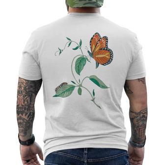 オオカバマダラ変態サイクル メンズTシャツ バックプリント - Kawaiitshirt