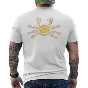 カニチャーハン（ギョーザ18個付き） おもしろ ネタ メンズ レディース キッズ 贈り物 ギフト メンズTシャツ バックプリント - Kawaiitshirt