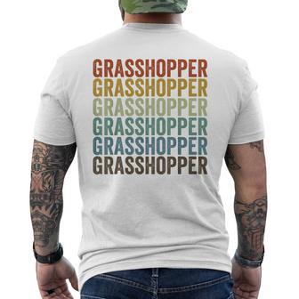 グラスホッパー レトロ メンズTシャツ バックプリント - Kawaiitshirt