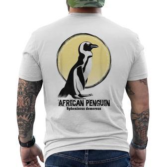 ケープペンギン African Penguin メンズTシャツ バックプリント - Kawaiitshirt