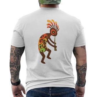 ココペリネイティブアメリカンtシャツ スモールプリント メンズTシャツ バックプリント - Kawaiitshirt