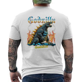 ゴジラ 日本の怪獣 メンズTシャツ バックプリント - Kawaiitshirt