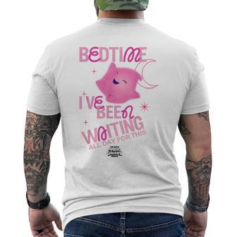 ザ・スーパーマリオギャラクシー・ムービー Pink Luma Bedtime メンズTシャツ バックプリント - Kawaiitshirt