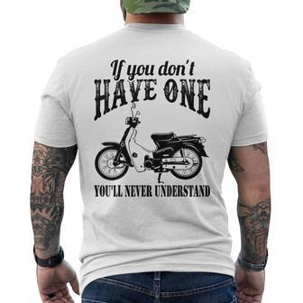 スーパーカブ お持ちでなければ理解できません。 メンズTシャツ バックプリント - Kawaiitshirt
