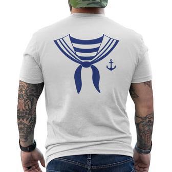 セーラー、コスチューム、セーラー服、セーラー、制服 カーニバルailor Costume アンカー メンズTシャツ バックプリント - Kawaiitshirt