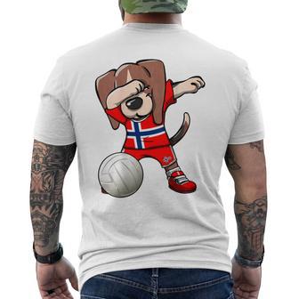 ダビングビーグル犬 ノルウェージャージ ノルウェーバレーボール愛好家 メンズTシャツ バックプリント - Kawaiitshirt