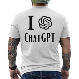 チャット Gpt が大好きです メンズTシャツ バックプリント - Kawaiitshirt