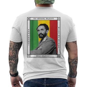 ハイレ・セラシエ一世陛下 メンズTシャツ バックプリント - Kawaiitshirt