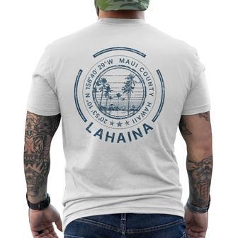 ハワイ ラハイナ マウイ レトロ ハワイアン メンズTシャツ バックプリント - Kawaiitshirt