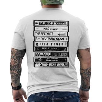 ヒップホップアーティストカセットtシャツ オールドスクールラップtシャツ メンズTシャツ バックプリント - Kawaiitshirt