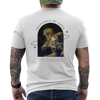 フランシスコ デ ゴヤ デザイン ホラー ゴシック アート メンズTシャツ バックプリント - Kawaiitshirt